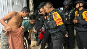 Jaga Keamanan Momen Lebaran, Personel Dit Samaptan Patroli di Empat Titik Rawan di Kendari