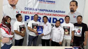 Yudhianto Mahardika Ambil Formulir Penjaringan Partai Perindo untuk Maju Wali Kota Kendari
