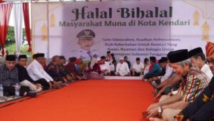 Gelar Halal Bi Halal, Pj Wali Kota Kendari Pererat Kebersamaan Bersama Masyarakat Muna di Kendari
