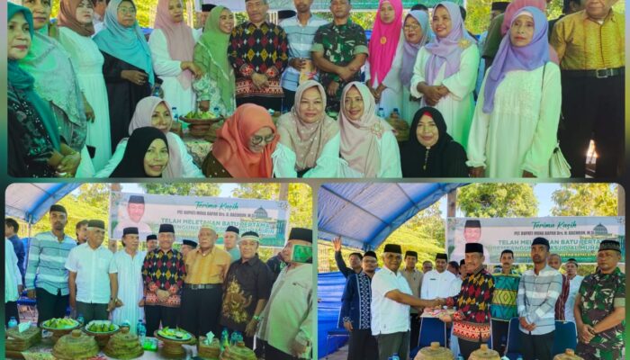 Plt Bupati Muna Sumbang Dana Pembangunan Masjid di Kelurahan Sidodadi 500 Juta