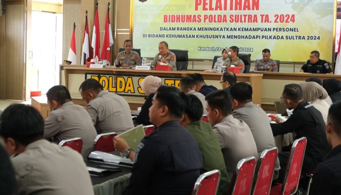 Bid Humas Polda Sultra Tingkatkan Kemampuan Personel Kehumasan Menghadapi Pilkada Tahun 2024