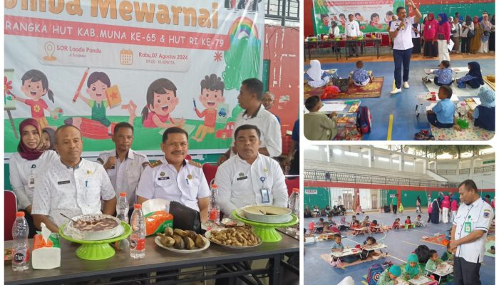 Sekda Muna Buka Lomba Mewarnai, 97 Anak PAUD/TK Beradu Kemampuan