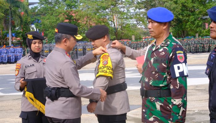 Polda Sultra Gelar Apel Pasukan Mantap Praja Anoa 2024, Pastikan Pilgub Sultra Berjalan Aman dan Damai
