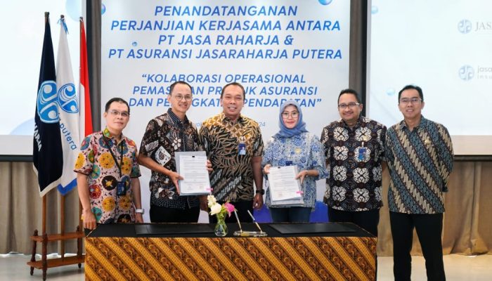 Tingkatkan Kolaborasi Operasional dan Pendapatan, Jasa Raharja dan PT Jasaraharja Putera Tandatangani Perjanjian Kerja Sama