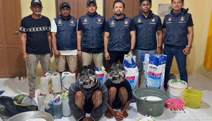 Dua Nelayan Peracik Handak Asal Kolaka Ditangkap Subdit Gakkum Ditpolairud Polda Sultra