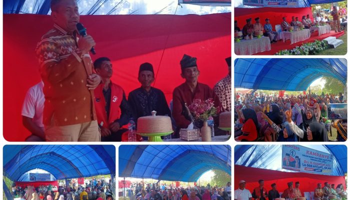 Bachrun-Asrafil Janji Perbaiki Jalan Rusak di Wawesa, Raih Antusiasme Warga Muna