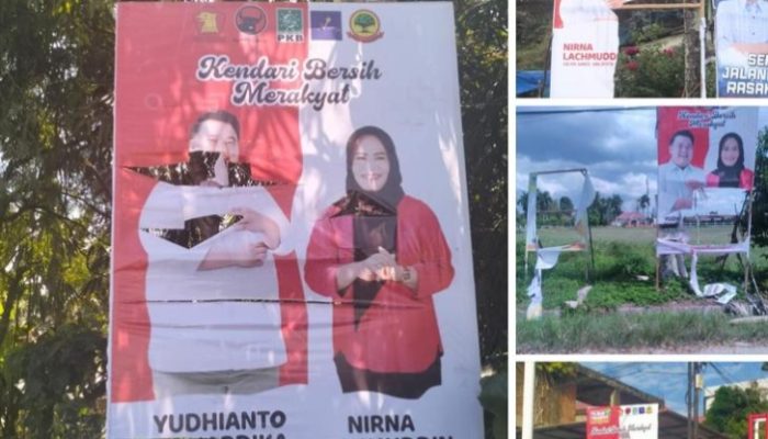 Aksi Vandalisme Baliho Yudhi-Nirna, Tim Pemenangan Minta Masyarakat Jaga Suasana Pilkada