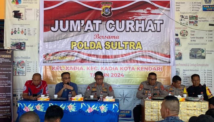 Ditbinmas Polda Sultra Ajak Warga Jaga Kamtibmas Jelang Pilkada dalam “Jumat Curhat”