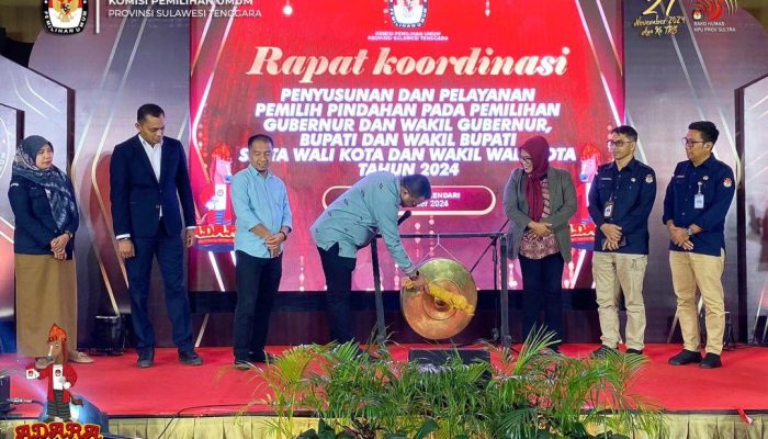 KPU Sulawesi Tenggara Gelar Rapat Koordinasi Layanan Pemilih Pindahan