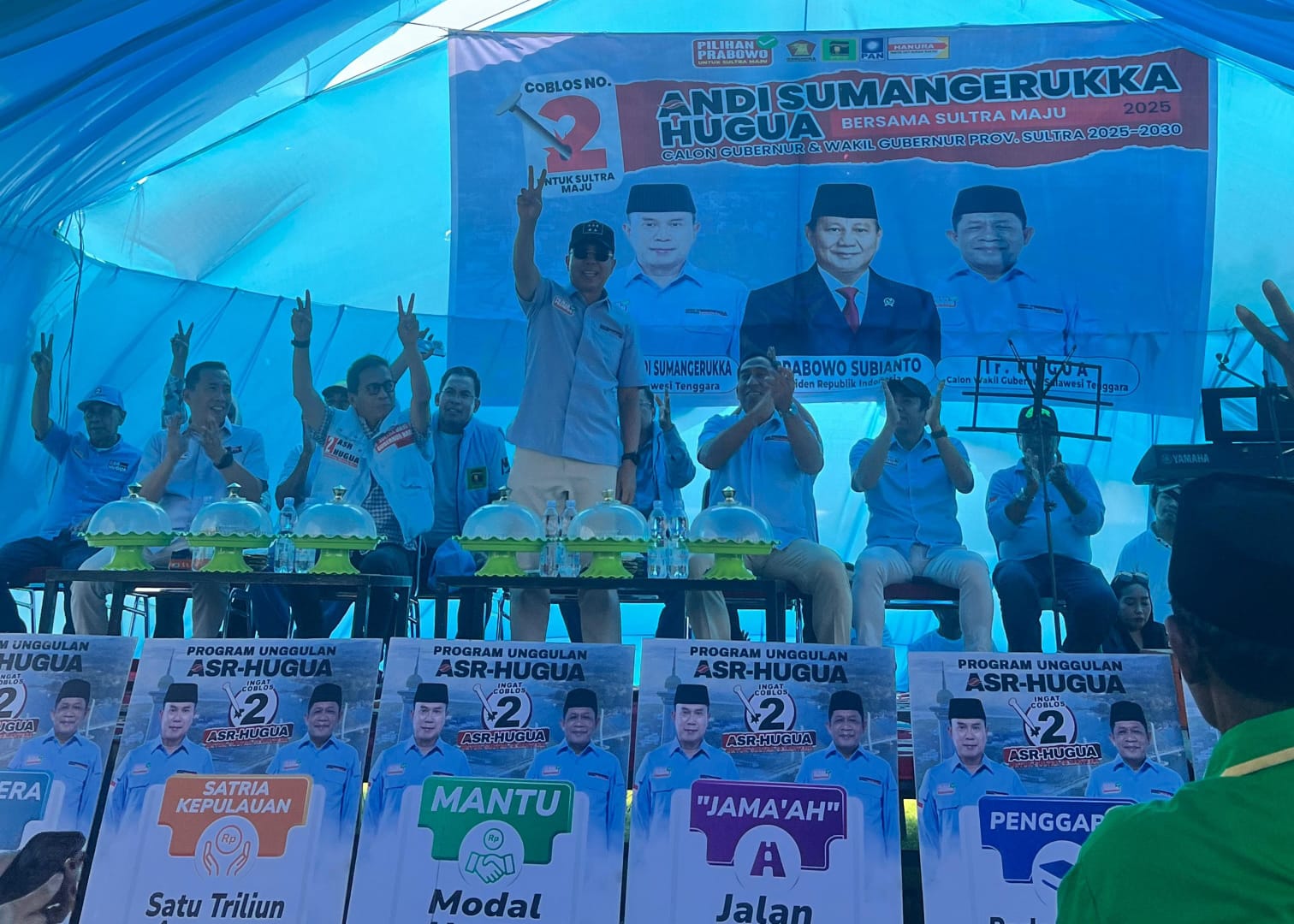 Kampanye Andi Sumangerukka di Desa Iwoimenda, Kabupaten Kolaka. (Foto: Ist/KR)
