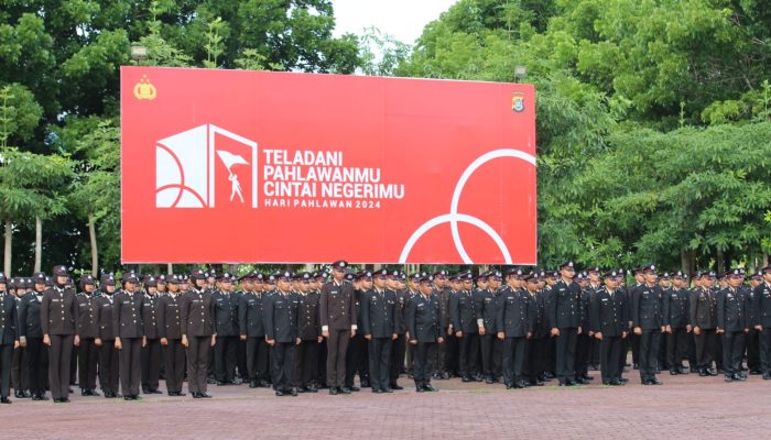 Polda Sultra Gelar Upacara Peringatan Hari Pahlawan 2024, Tekankan Kecintaan Terhadap Indonesia dan Cintai Pahlawan