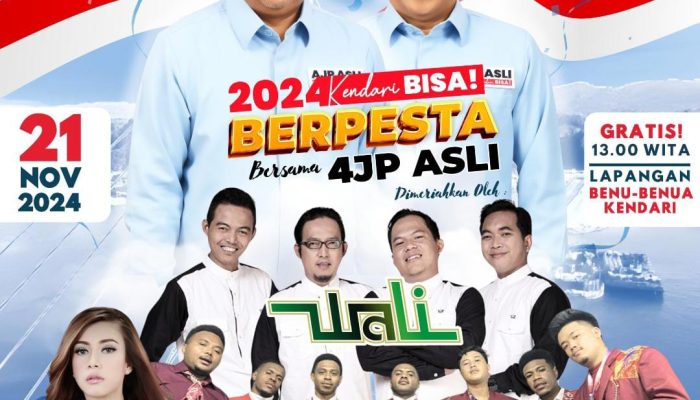 AJP-ASLI Gelar Kampanye Akbar di Kendari, Dimeriahkan Artis Ibukota