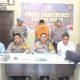 Konferensi pers pengungkapan kasus tindak pidana narkotika di Pelabuhan Raha, Kabupaten Muna. (Foto: Ist/KR)