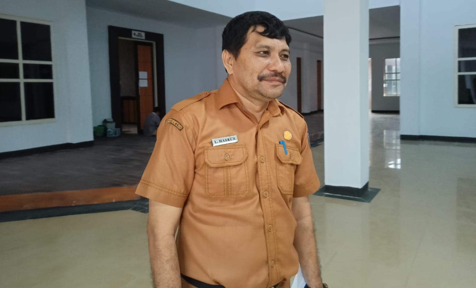 Kepala BKAD Muna La Ode Hasrun. (Foto: LM Nur Alim/KR)