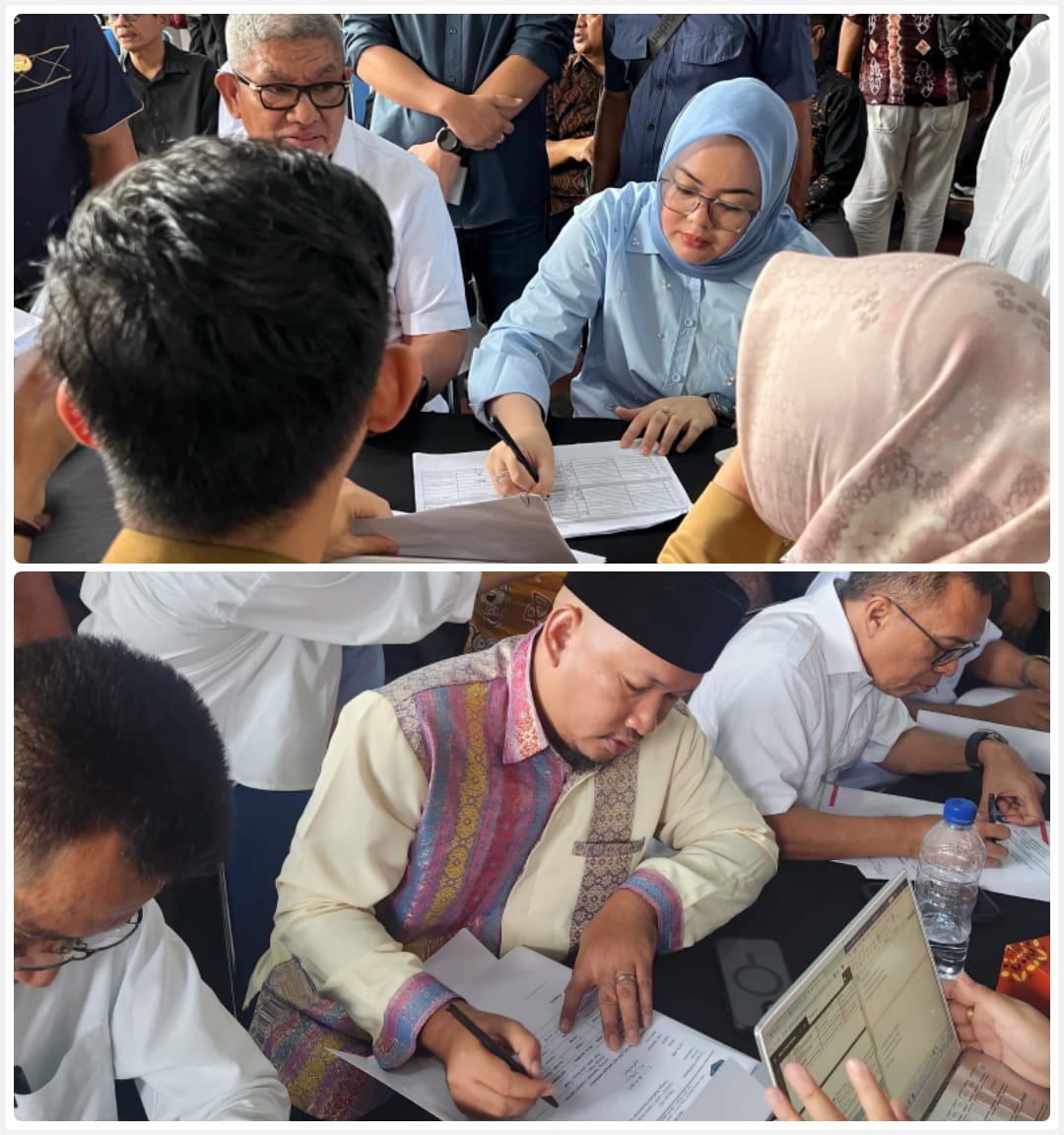 Siska Karina Imran dan Sudirman saat mengikuti rangkaian pemeriksaan kesehatan jelang pelantikan di Jakarta. (Foto: Ist/KR)