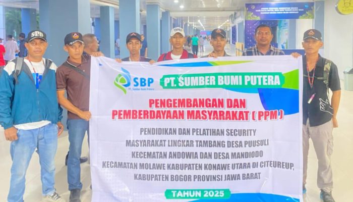 PT SBP Berangkatkan Warga Lingkar Tambang Ikut Diklat Security di Jawa Barat