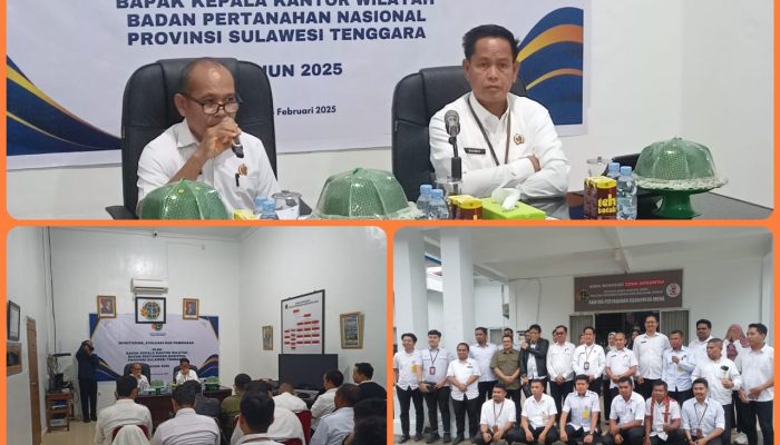 Kepala Kanwil BPN Sultra Melakukan Kunker ke BPN Muna, Beri Penilaian Mengaggumkan