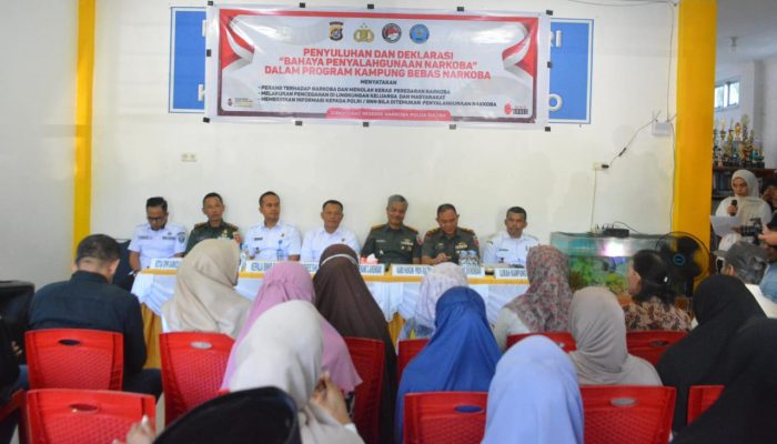 Kelurahan Kampung Salo Dideklarasikan sebagai Wilayah Bebas Narkoba di Kendari