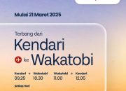 Akses Menuju Wakatobi Makin Mudah, Wings Air Buka Rute Kendari – Pulau Wangiwangi