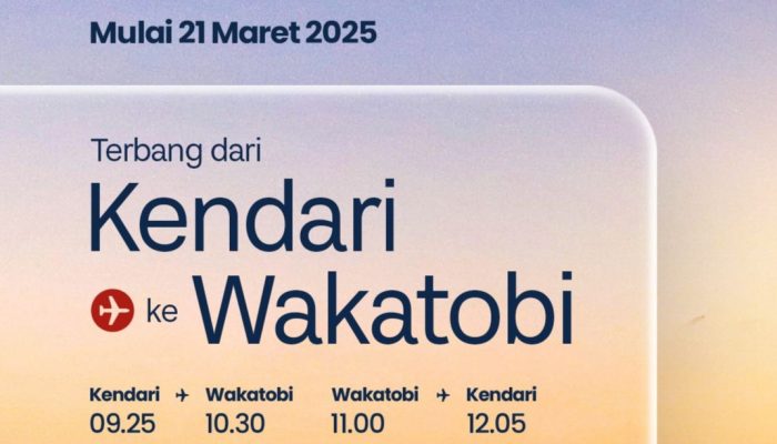 Akses Menuju Wakatobi Makin Mudah, Wings Air Buka Rute Kendari – Pulau Wangiwangi