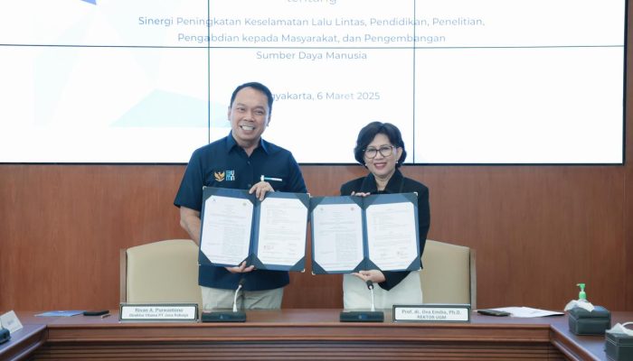 PT Jasa Raharja dan Universitas Gadjah Mada Bangun Kerja Sama Keselamatan Lalu Lintas