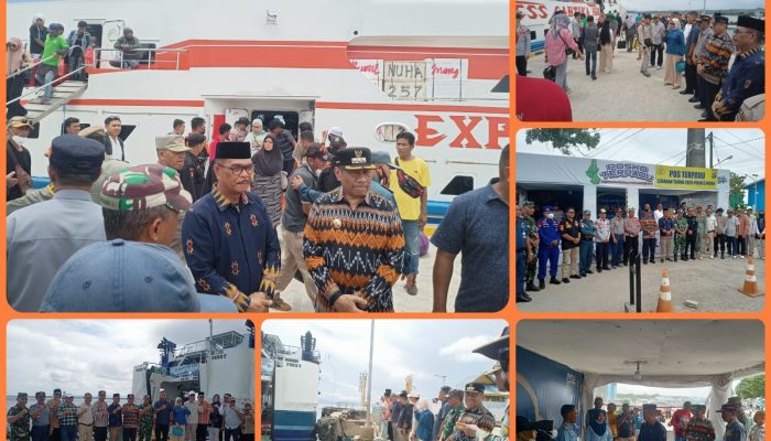 H-2 Lebaran, Bupati Muna Pantau Arus Mudik di Dua Pelabuhan: Aman dan Lancar