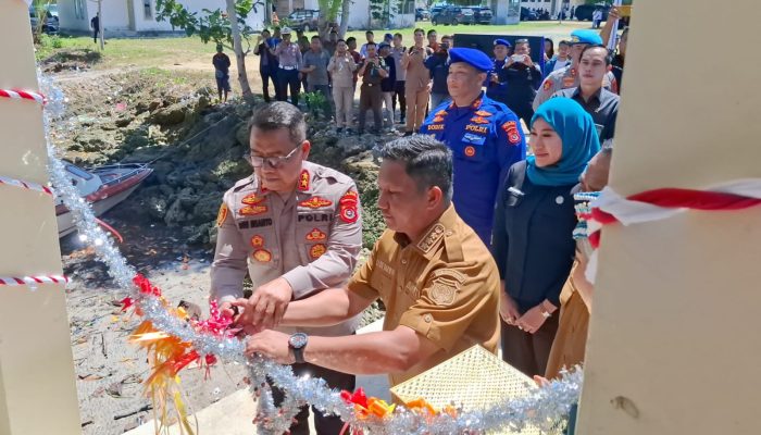 Kapolda Sultra dan Bupati Resmikan Markas Polairud di Muna Barat, Tingkatkan Keamanan Perairan