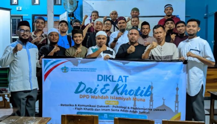 Wahdah Islamiyah Muna Bekali Kadernya Jadi Dai dan Khotib Handal