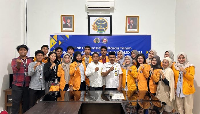 BPN Muna Menerima Kunjungan Mahasiswa KKN Fakultas Hukum UHO