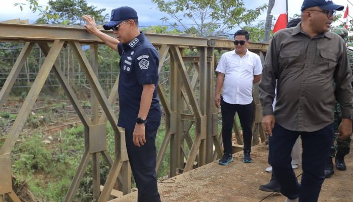 Jembatan Bailey Penanganan Banjir Darurat di Konut Dimanfaatkan, Gubernur Alokasikan 60 Miliar Untuk Permanenkan