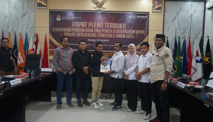KPU Kota Kendari Tetapkan PDPB Triwulan II Tahun 2025 Sebanyak 238.801 Pemilih