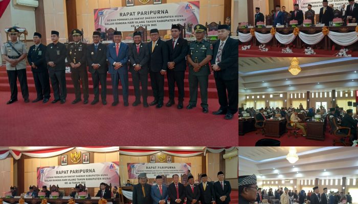 DPRD Paripurnakan Ulang Tahun Kabupaten Muna Ke-66, Bupati Ajak Semua Pihak Bangun Muna