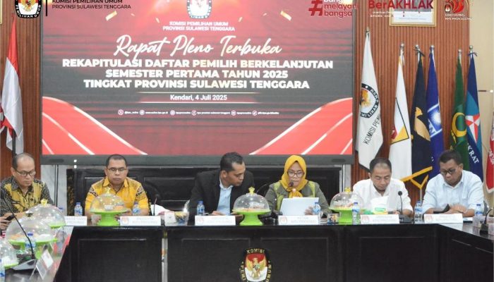 KPU Sulawesi Tenggara Tetapkan Rekapitulasi Data Pemilih Mencapai 1.871.362 Jiwa