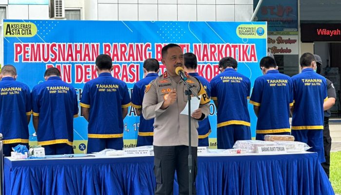 Deklarasi Anti Narkoba di BNNP, Kapolda Sultra Sebut Bandar Narkoba Layak Dihukum Mati