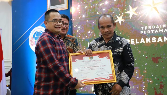 BPN Muna Meraih Peringkat Ketiga Atas Penilaian BPN Sultra Dalam Kinerja Semester Pertama