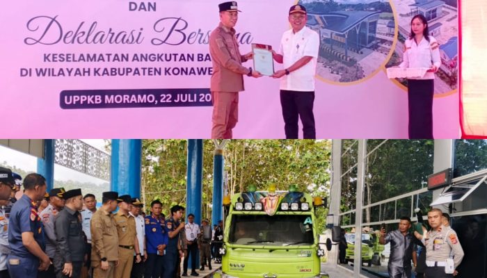 Bupati Konsel Resmikan Penggunaan Jembatan Timbang Moramo BPTD Sultra