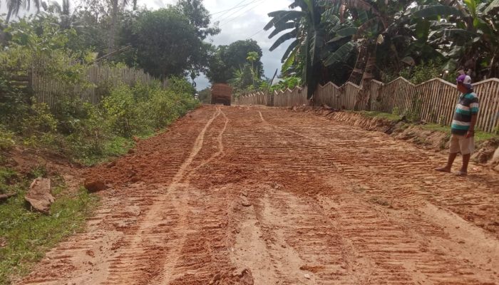 Camat Lainea dan Kepala Desa Kalo Kalo Apresiasi Kerja Bakti PT TIS Bersama Warga Perbaiki Jalan