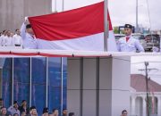 Bank Sultra Gelar Upacara Bendera Peringatan HUT RI Ke 80 di Gedung Tower Baru