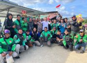 Kadin Sulawesi Tenggara Bagikan 400 Karung Beras kepada Pengemudi Ojek Online