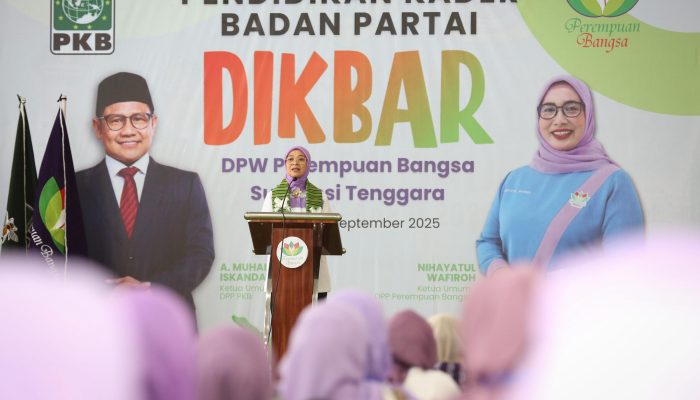 Rustini Muhaimin Membuka Dikbar Perempuan Bangsa Sultra di Baubau, Tekankan Pentingnya Kaderisasi