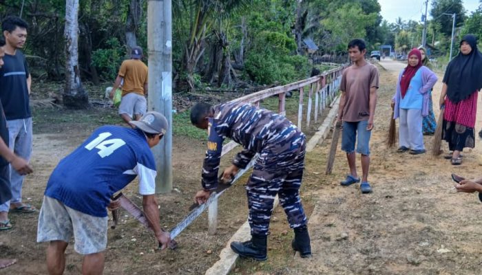 POSAL Wawonii Gelar Karya Bakti Sambut HUT TNI ke-80