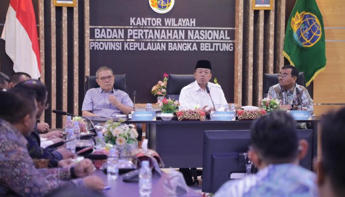 Beri Arahan ke Jajaran di Kepulauan Bangka Belitung, Menteri Nusron: Tugas Kita Memastikan Tanah Rakyat Aman