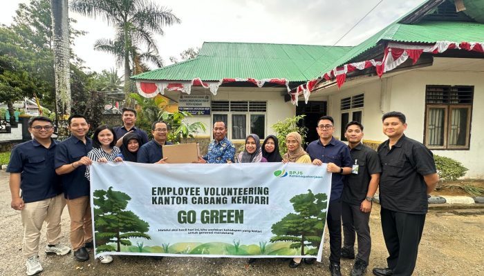 BPJS Ketenagakerjaan Kendari Dukung Pelestarian Lingkungan Lewat Kegiatan Go Green