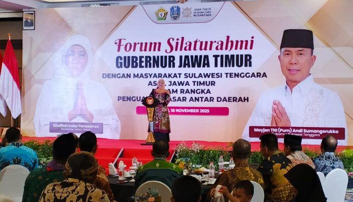 Khofifah Indar Parawansa Silaturahmi Bersama Warga Sultra Asal Jawa Timur di Kendari