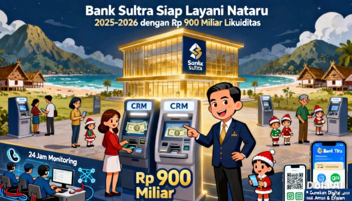 Antisipasi Lonjakan Transaksi Momen Nataru, Bank Sultra Siapkan Uang Tunai Rp 900 Miliar
