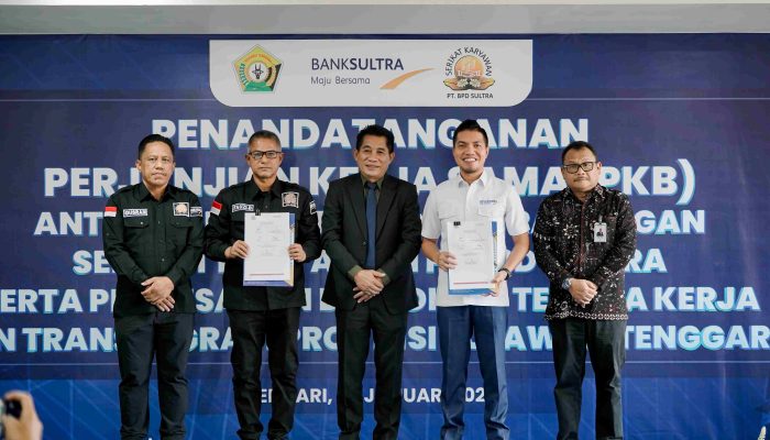 Bank Sultra Tandatangani PKB dengan Sekar: Maju Perusahaannya, Sejahtera Karyawannya