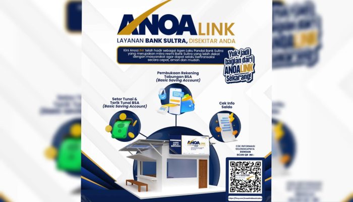 Terobosan Baru, Bank Sultra Hadirkan ANOALink Jangkau Masyarakat hingga Ke Pelosok
