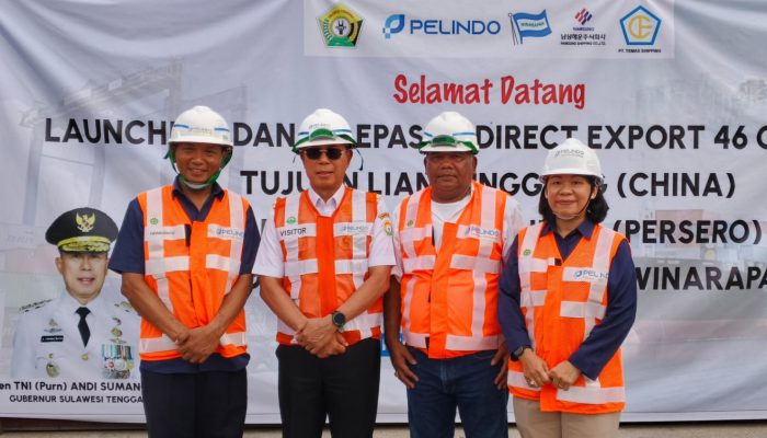 Pelindo Kendari Dukung Penuh Ekspor Perdana 46 Kontainer Feronikel oleh Pemprov Sultra Langsung ke China