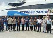 Wagub Sultra Ir. Hugua Resmikan Kapal Baru Cantika Express 07 Tujuan Kendari – Raha