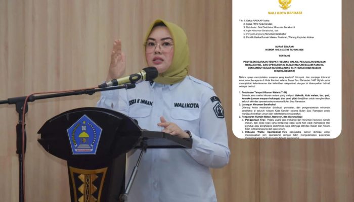 Wali Kota Kendari Terbitkan Edaran, Semua THM Tutup Selama Bulan Ramadan
